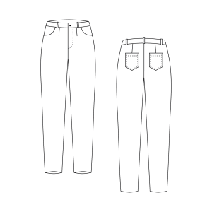 PODSTAWOWY WYKRÓJ NA DAMSKIE SPODNIE