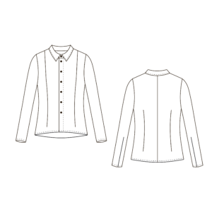 PODSTAWOWY WYKRÓJ NA DAMSKĄ BLUZKĘ